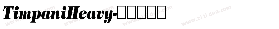 TimpaniHeavy字体转换