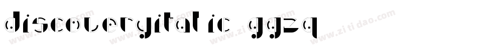 DiscoveryItalic-ggzq字体转换