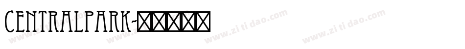 Centralpark字体转换