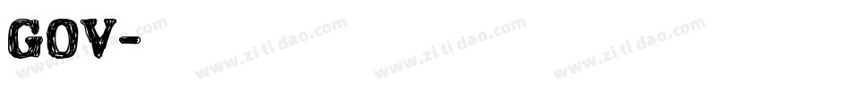 GOV字体转换
