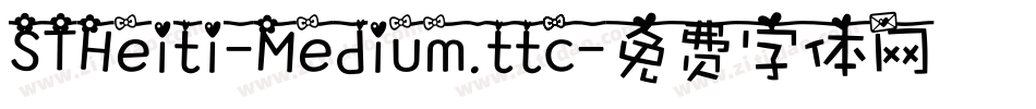 STHeiti-Medium.ttc字体转换