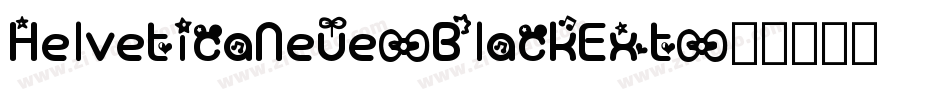 HelveticaNeue-BlackExt字体转换
