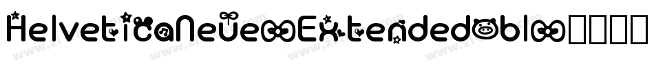 HelveticaNeue-ExtendedObl字体转换
