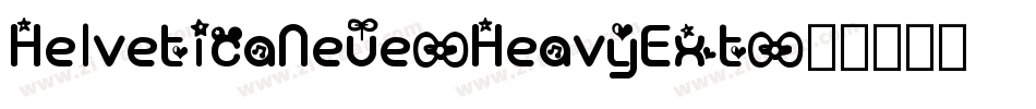 HelveticaNeue-HeavyExt字体转换
