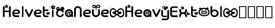 HelveticaNeue-HeavyExtObl字体转换