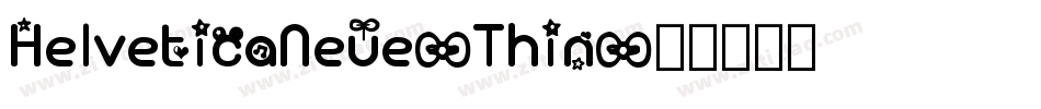 HelveticaNeue-Thin字体转换