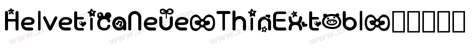HelveticaNeue-ThinExtObl字体转换
