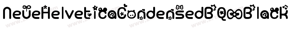 NeueHelveticaCondensedBQ-Black字体转换