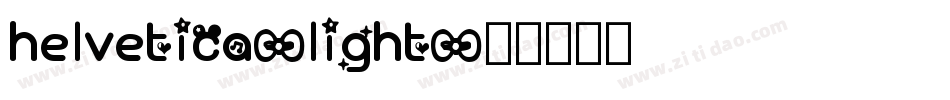 helvetica-light字体转换