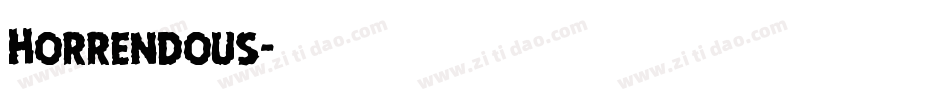 Horrendous字体转换