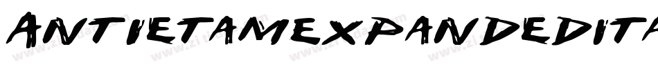 AntietamExpandedItalic-VZMy字体转换