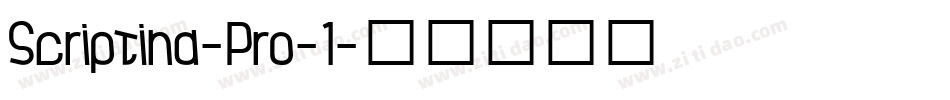 Scriptina-Pro-1字体转换