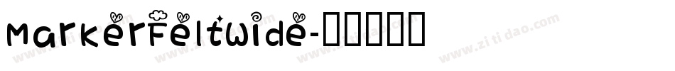 MarkerFeltWide字体转换