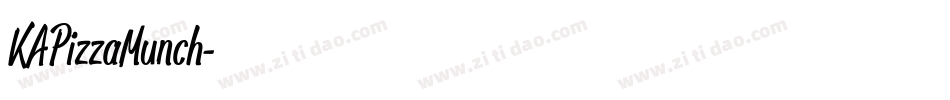 KAPizzaMunch字体转换
