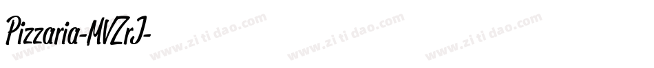 Pizzaria-MVZrJ字体转换