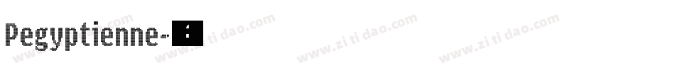 Pegyptienne字体转换