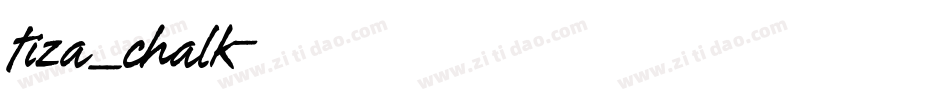 tiza_chalk字体转换