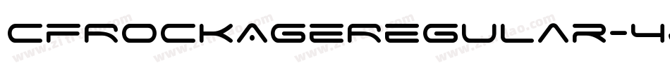 CfRockAgeRegular-4je9字体转换