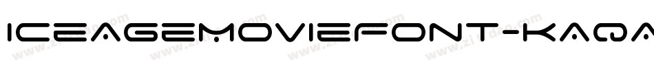 IceAgeMovieFont-KAqA字体转换