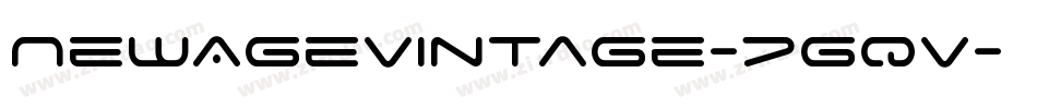 NewAgeVintage-7gqV字体转换