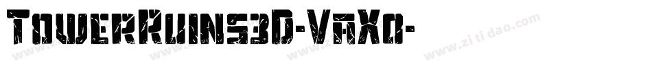 TowerRuins3D-VaX0字体转换