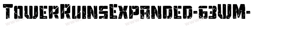 TowerRuinsExpanded-63WM字体转换