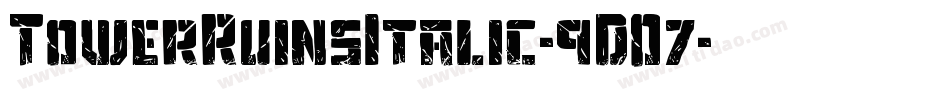 TowerRuinsItalic-9DO7字体转换