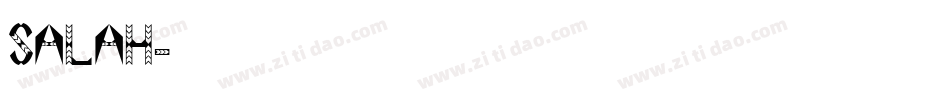 salah字体转换