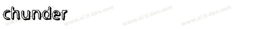 Chunder字体转换