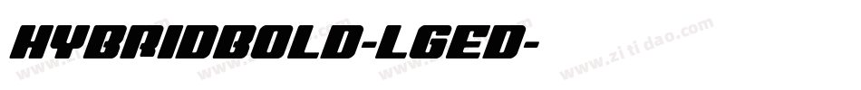 HybridBold-lgEd字体转换