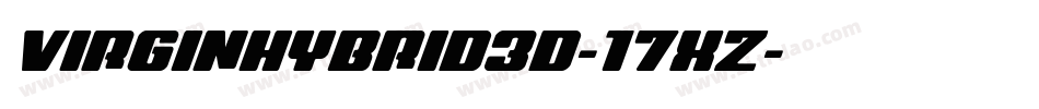 VirginHybrid3D-17XZ字体转换