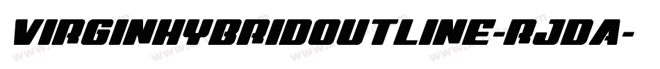 VirginHybridOutline-rjDA字体转换