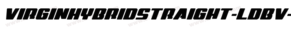 VirginHybridStraight-lDBV字体转换