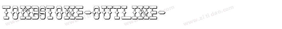 Tombstone-Outline字体转换