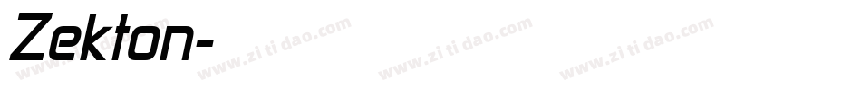 Zekton字体转换