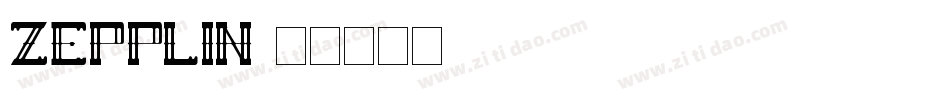 ZEPPLIN字体转换