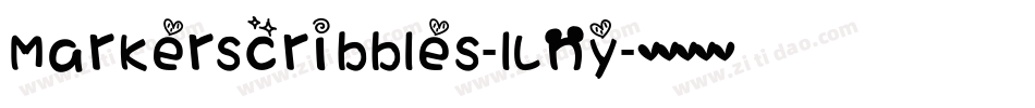 Markerscribbles-lLny字体转换