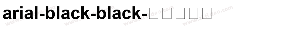 arial-black-black字体转换