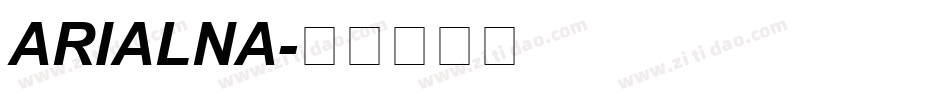 ARIALNA字体转换