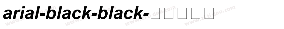 arial-black-black字体转换