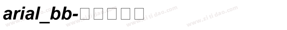 arial_bb字体转换