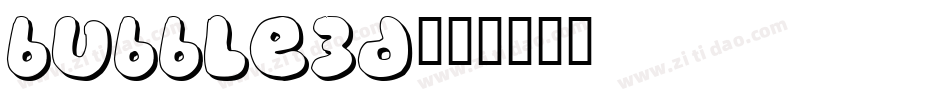 Bubble3D字体转换