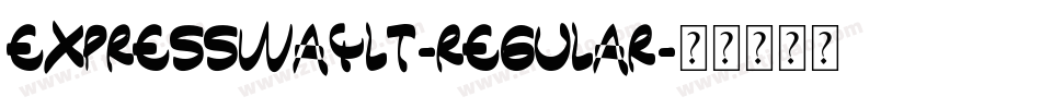EXPRESSWAYLT-REGULAR字体转换
