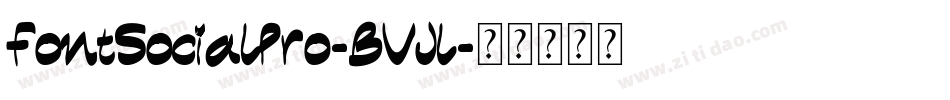 FontSocialPro-BVJl字体转换