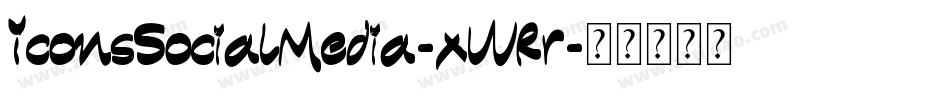IconsSocialMedia-xWRr字体转换 IconsSocialMedia-xWRr字体转换