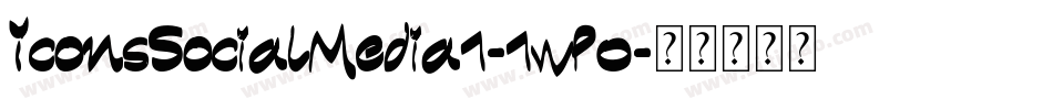 IconsSocialMedia1-1wP0字体转换 IconsSocialMedia1-1wP0字体转换