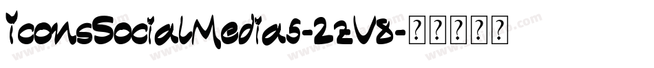 IconsSocialMedia5-2zV8字体转换