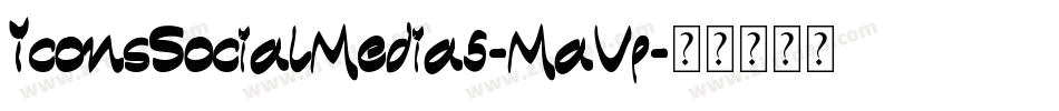 IconsSocialMedia5-MaVp字体转换