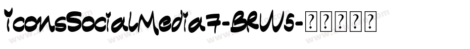 IconsSocialMedia7-BRW5字体转换