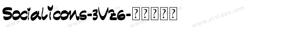 SocialIcons-3Vz6字体转换